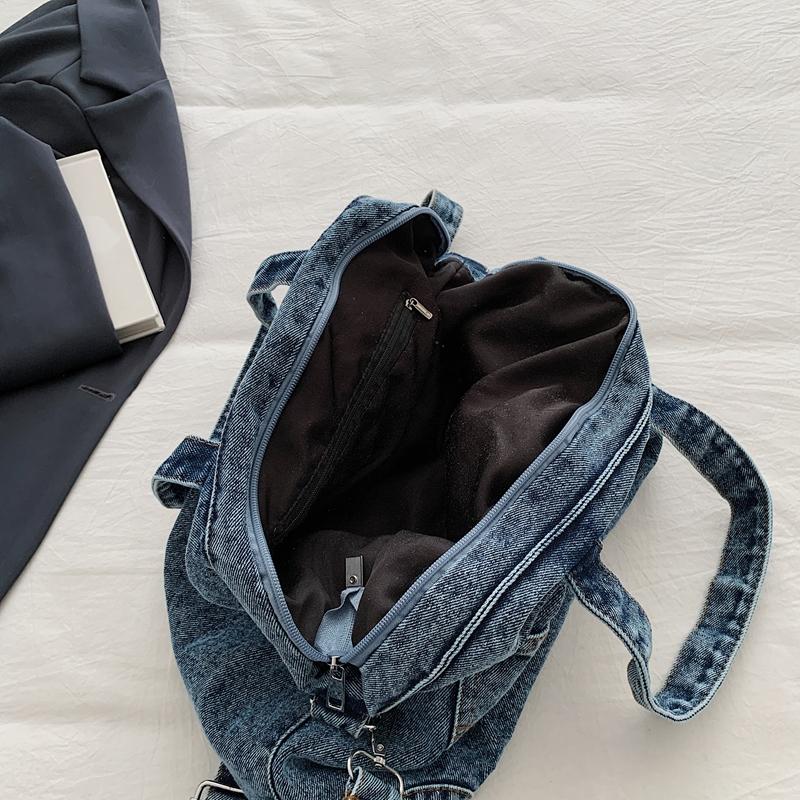 Винтажная джинсовая сумка кроссбоди женская сумочка на плечо сумка-тоут