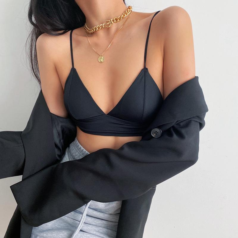 Французский бюстгальтер без косточек, сексуальный бюстгальтер с треугольной чашкой, женское нижнее белье, хлопковый бесшовный глубокий V-образный вырез без косточек, бюстгальтер пуш-ап, женское мягкое нижнее белье