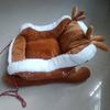 Bite Resistant Dog Winter Warm Plush Sofa Raised Rim Christmas Dog Cushion  Bedroom Nook