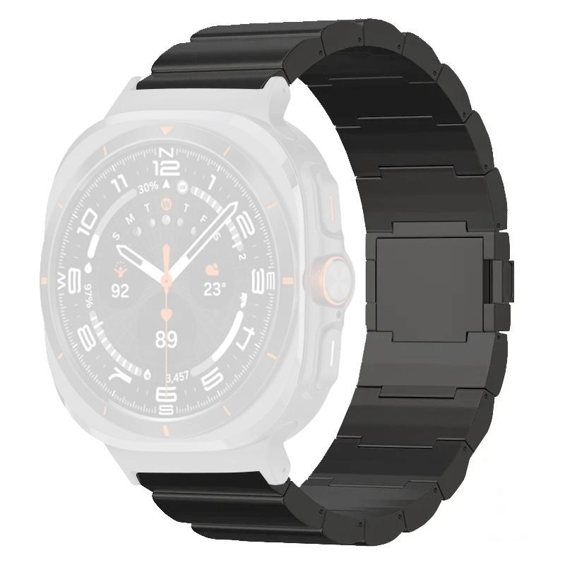 Replacement Strap for Samsung Galaxy Watch8 44mm/40mm/Watch8 Classic 46mm Titanium Alloy Watch Band with Magnetic Clasp
