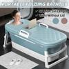 46inches Large Bathtub Adult Bath Tub Barrel Sweat Steaming Bathtub Plastic Folding Thicken Bathtub Home Sauna Baby Swimming Tub Pink/Blue
