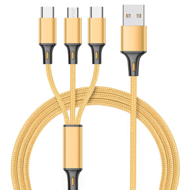 USB-кабель DUODUO 3 в 1 для iPhone 13 12 XS Max XR X 8 7, зарядное устройство, кабель Micro USB для Android, USB TypeC, кабели для мобильных телефонов