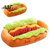 Non Slip Dog Bed for Tile Floors Hot Bed, Cute Cozy Snuggle Removable Washable Pad, Funny Durable Pet Furniture Home Bun Plush Small Dogs Cats