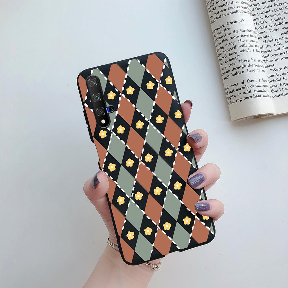 For Honor 20 Case For Honor 20 Pro YAL-AL10 Cover Cute Cat Cartoon Painted Phone Case For Honor20 20Pro YAL-L21 Soft Bumper Capa