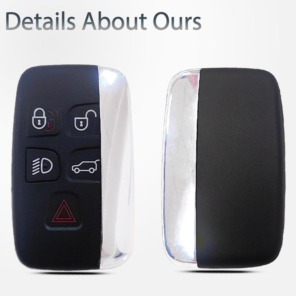 Замена корпуса брелока подходит для Land Rover Range Rover Sport Evoque LR4 LR2 Jaguar XJ XF XK F-Type F-PACE XE 2012 2013 2014 2015 2016 2017