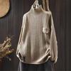 Women Pullover Sweaters Spring Solid Color Long Sleeve Knitted Cloths Soft Female Sweaters
