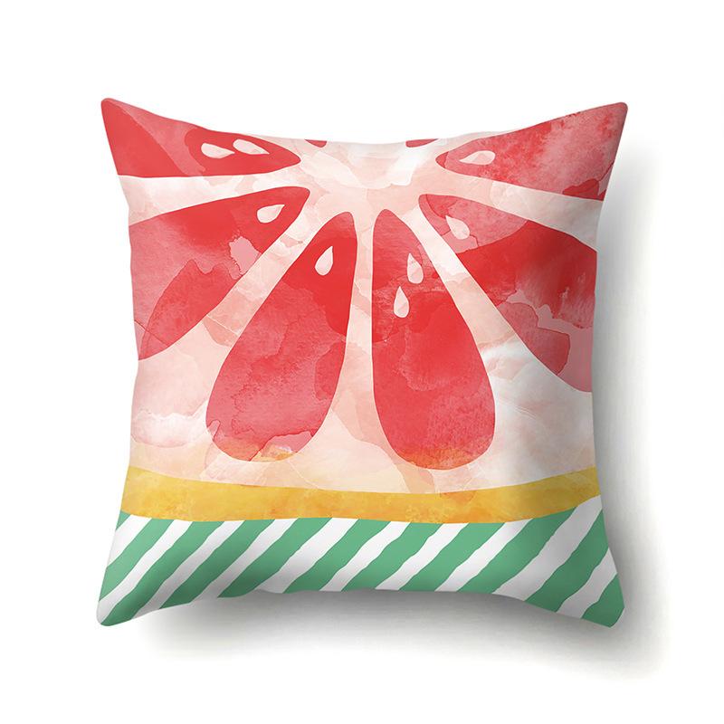 Крутая летняя фруктовая полиэстеровая наволочка, украшение для автомобиля, принт для дома, маленькая свежая милая наволочка