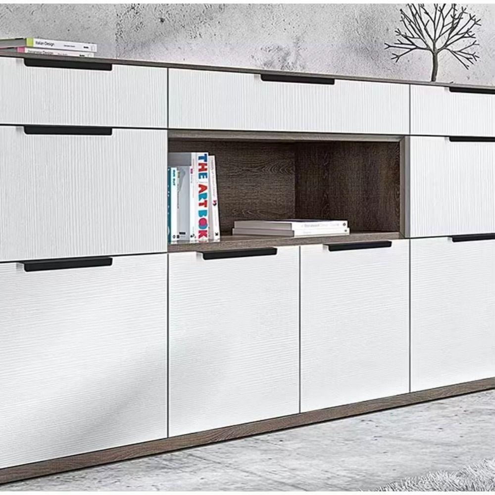 Aluminum Alloy Cabinet Pulls Modern Design Durabl Furniture Handles Invisible Installation Long Strip Drawer Knobs Cabinet Door