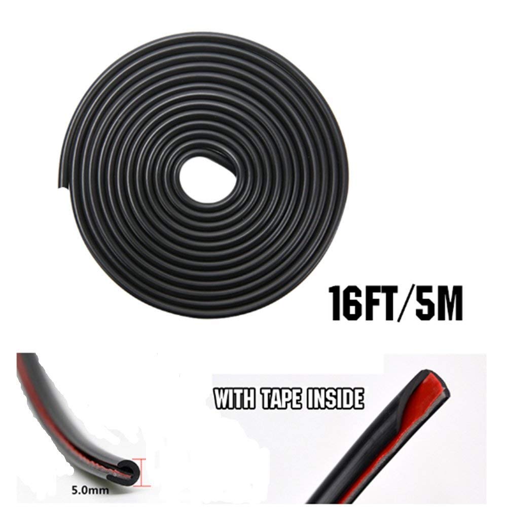 CTRICALVER Car Door Edge Protector, 5M Car Edge Trim Seal Protector U Shaped Car