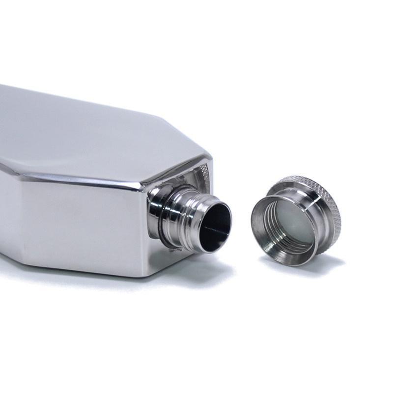 Мини-фляга 100 мл, персонализированная форма гроба, нержавеющая сталь, портативный фляга, дорожный винный горшок, барные подарочные принадлежности для мужчин