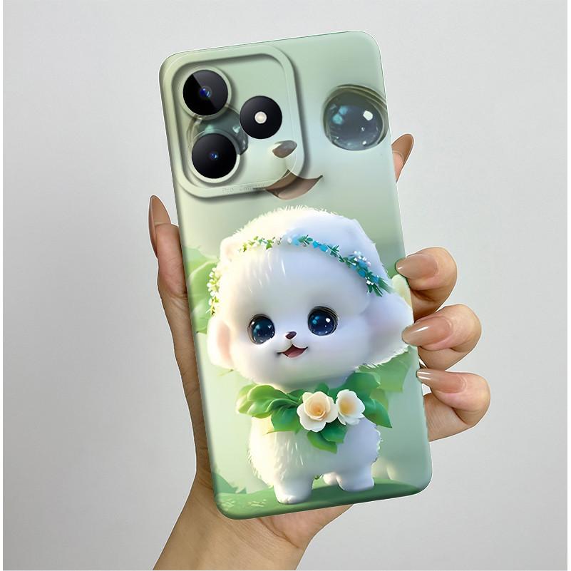 Чехол для Realme C51 C53 RMX3830 RMX3760 Красивый Цветок Полностью Задняя Крышка для RealmeC51 C53 C61 C63 C 51 S Мягкий Силикон Funda
