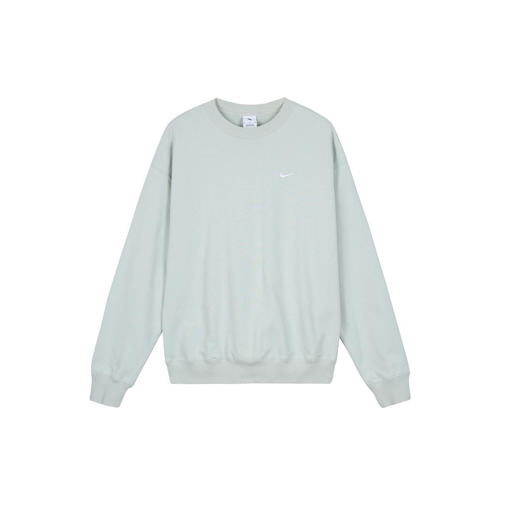 Nike Solo Swoosh Plain Logo Свободный крой свитшот с круглым вырезом Мужской свитшот Серый DX0812-034