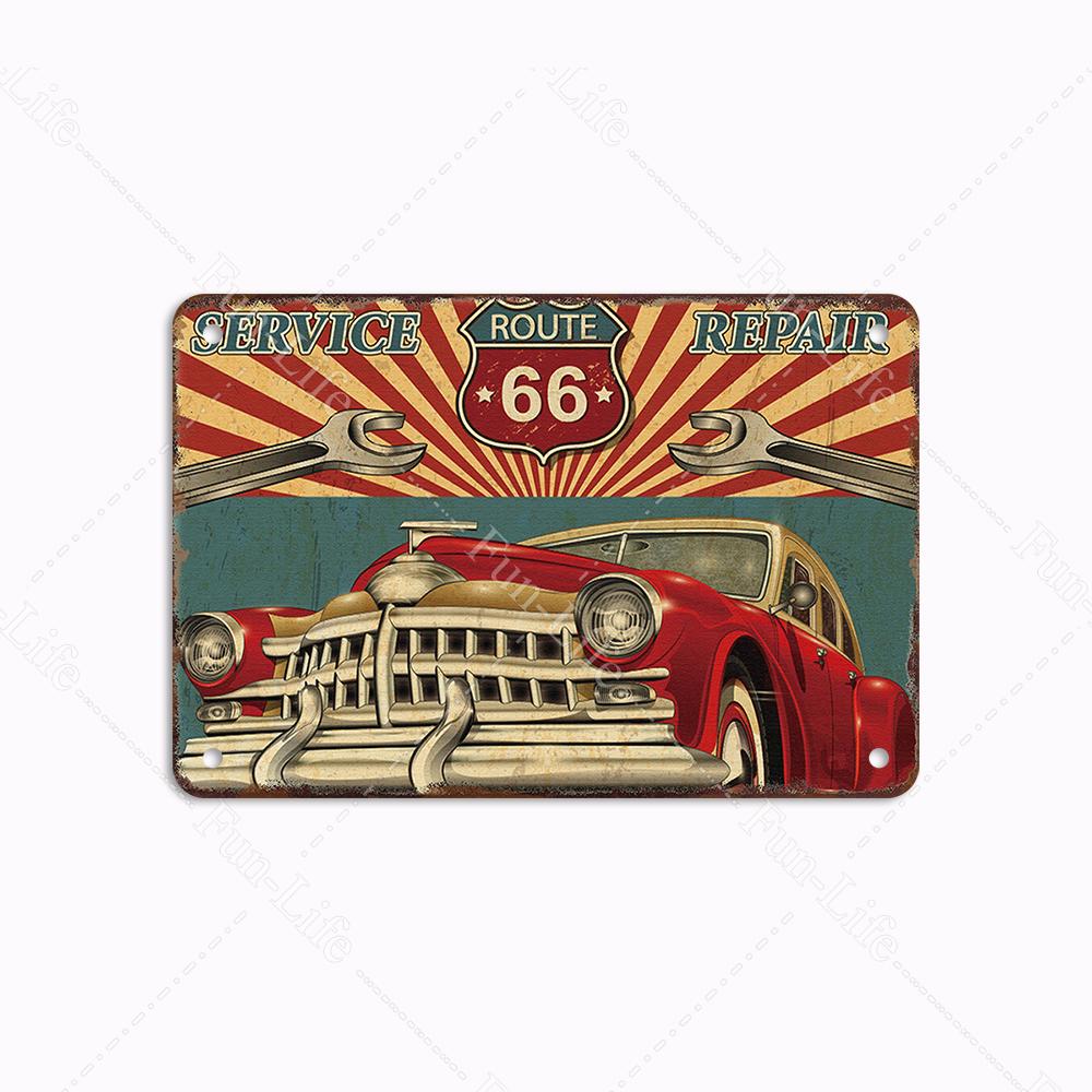 Гараж Классика Винтаж Красивая Девушка Металлическая Табличка Ретро Оловянная Вывеска Железная Живопись Бар Клуб Искусство Домашний Настенный Декор Плакат 20x30 см