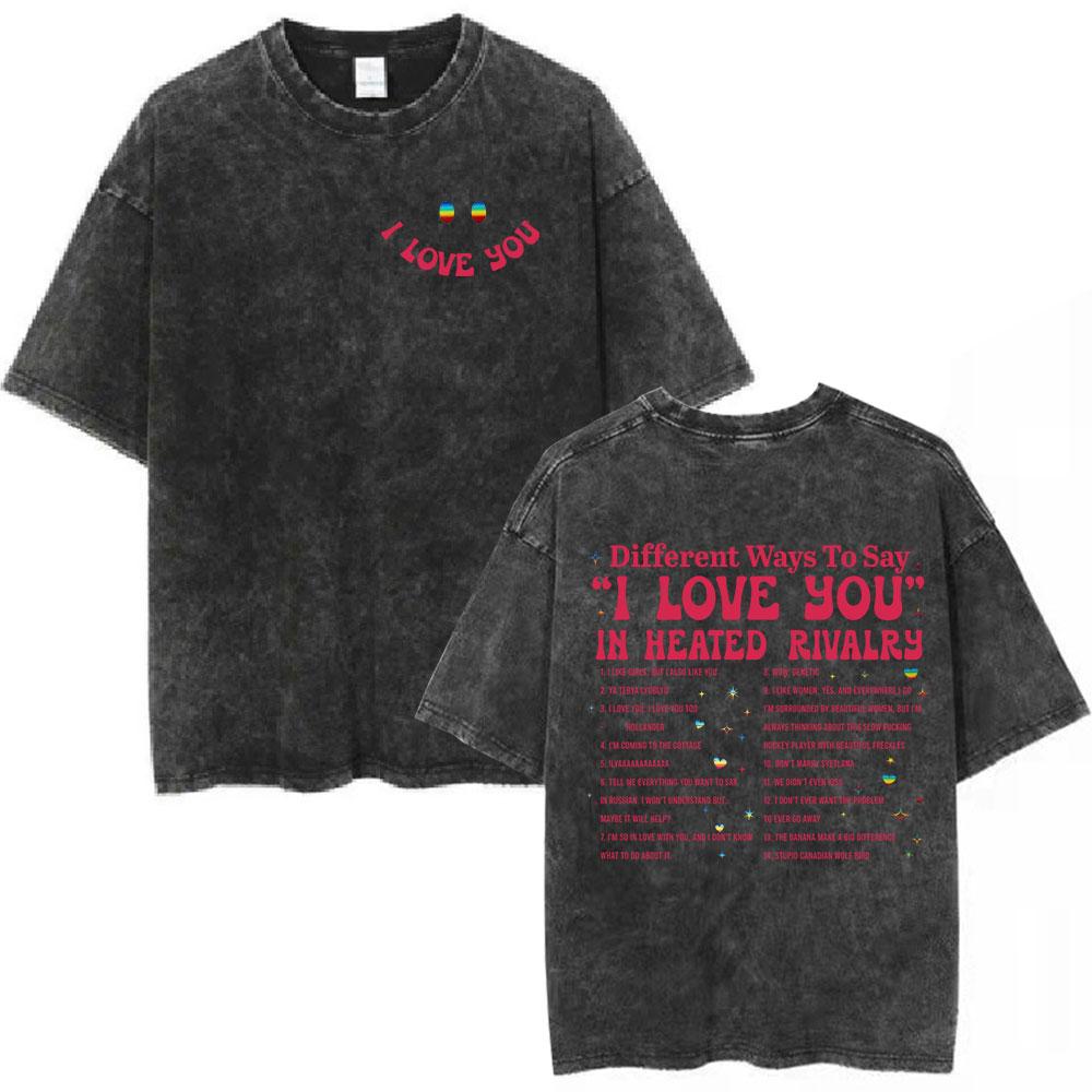 Heated Rivalry Shane Hollander Montreal Metros Washed Tshirts Mens Women Clothing Casual Oversized Short Sleeves T Shirts