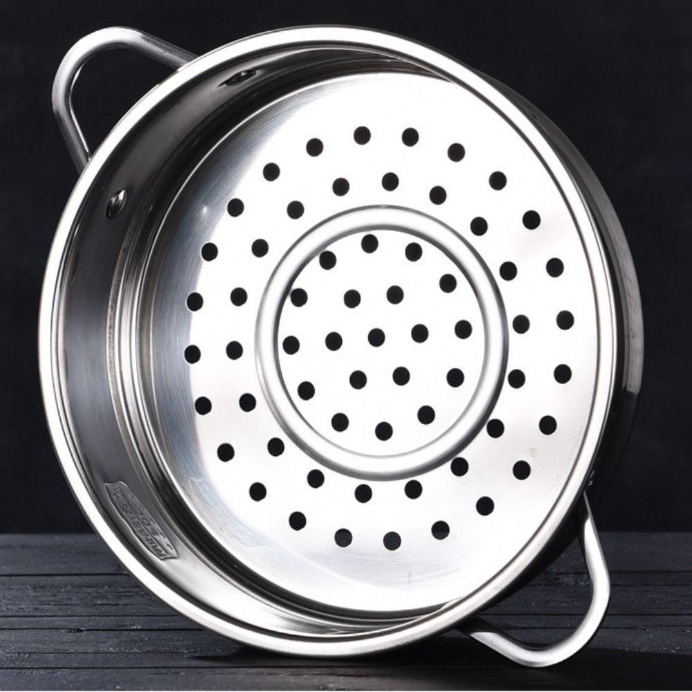 Kitchen Cooking Tool Steamer Basket with Double Ear Pot Steaming Grid New Drain Basket