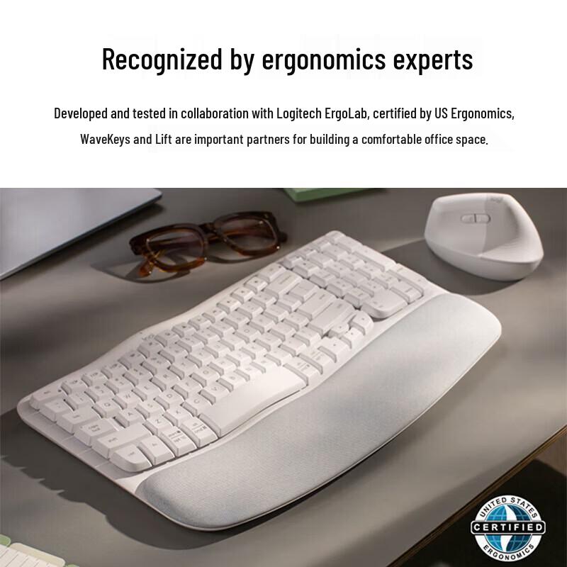 Logitech Wave Combo Wireless Ergonomic Keyboard and Mouse Set