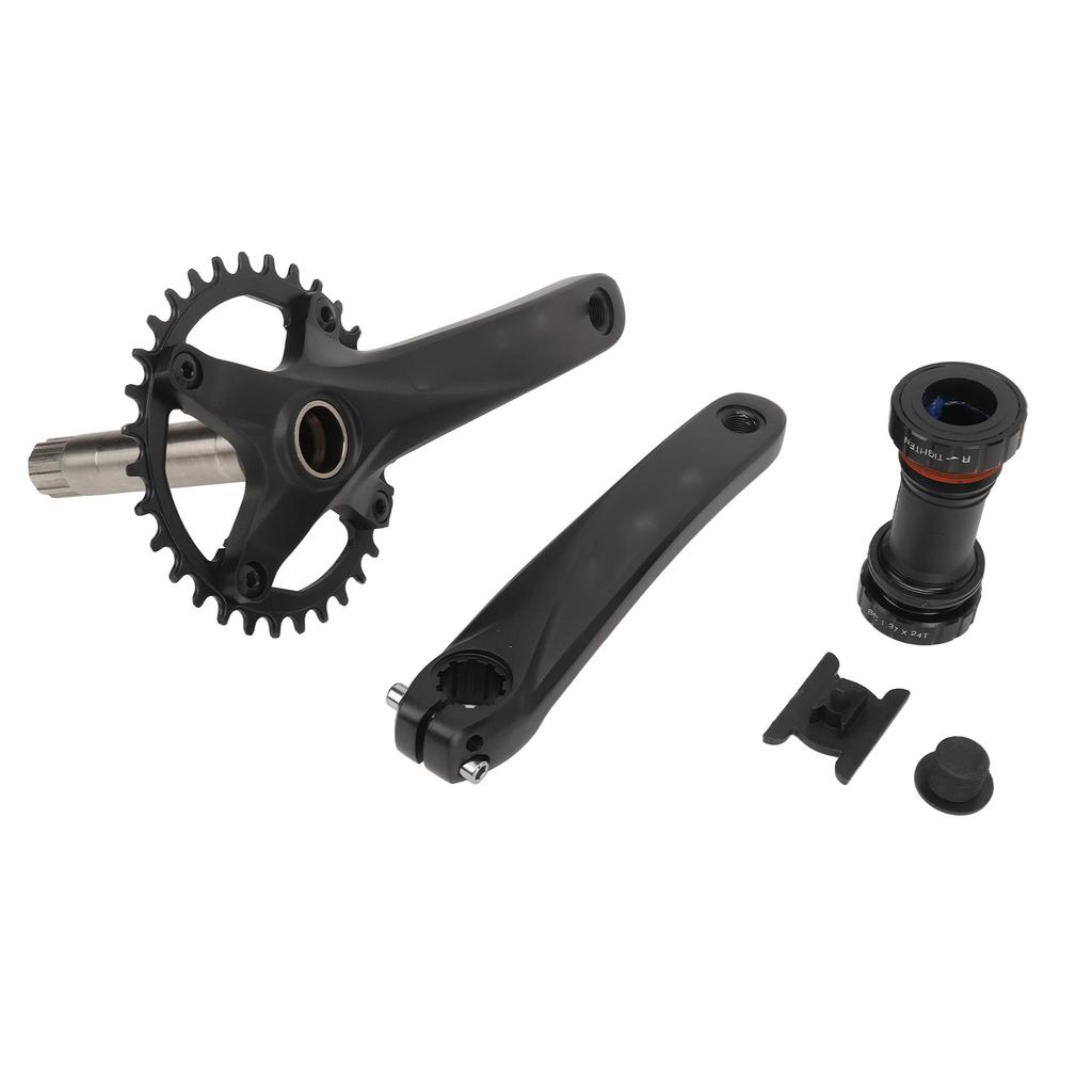 Кривошипная система для горного велосипеда 32T Полая Интегрированная Алюминиевый сплав Одинарная Звездочка Цепная передача Кривошипная система