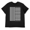 Black and White Harlequin Diamonds and Stripes T-Shirt Plus Size Clothes Oversizeds Kawaii Clothes Men Tshirt