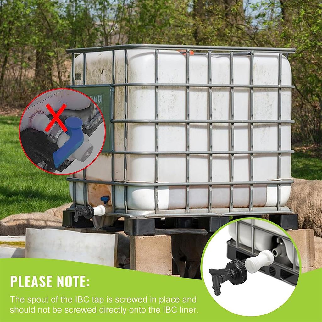 IBC Ton Barrel Extension Tube Joint Coarse Thread Design Connection Accessory Ensure Flexible and Fast Operation