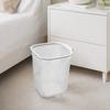 Plastic Trash Basket Thicken Stripe Garbage Container Waste Basket Transparent Trash Can  Kitchen