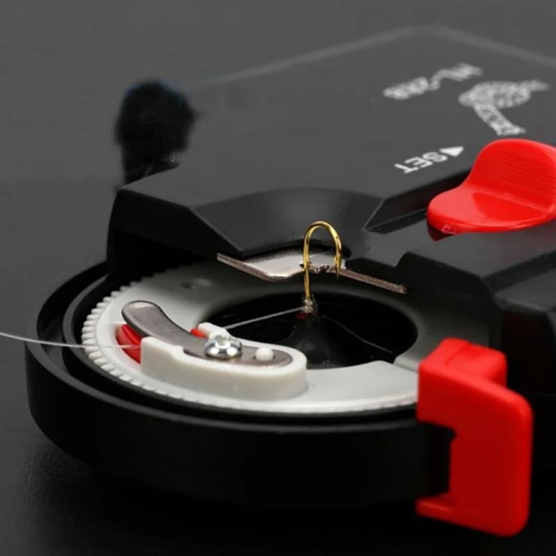 Automatic Fast Fishing Hook Line Winders Outdoor Portables Electric Battery Operated Hook Tiers Tying Tool Machine