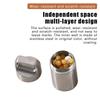 1Pcs Portable Waterproof Metal Capsule Box Mini Medicine Holder Stainless Steel Pill Case Mini Pill Holder Edc Tool Seal Bottle