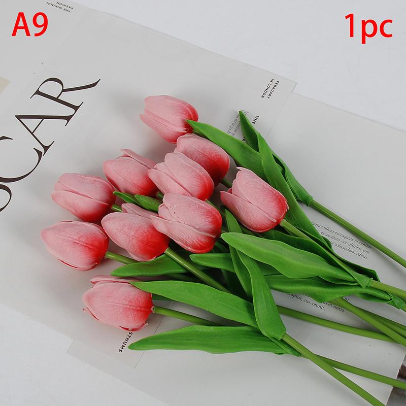 1 шт. тюльпаны искусственные цветы настоящие сенсорные цветы тюльпан букет декор поддельные тюльпаны цветок для домашнего свадебного украшения