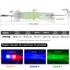 Светящаяся приманка для морской рыбалки на крючке в виде кальмара, имитация кальмара, светодиодная светящаяся бионическая приманка в виде кальмара со свинцовым грузилом, рыболовный набор