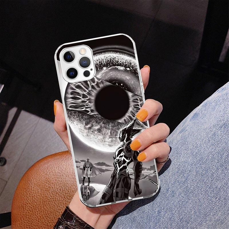 Чехол для телефона с аниме One-Punch Man для iPhone 17 Air 16 Pro Max 16E 15 + 14 Plus 11 12 13 Mini 7 8 SE Подарок Печатная крышка Fundas 17 Air
