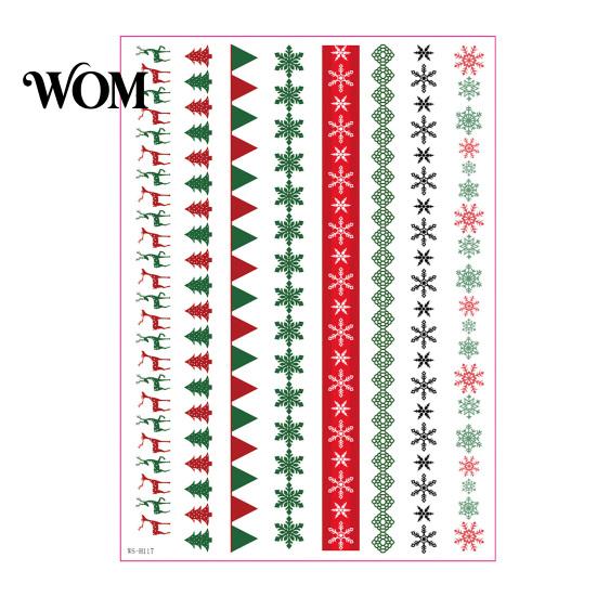 Handmade Gift Wrapping Stickers Christmas Candle Transfer Stickers, DIY Holiday Craft Supplies, Waterproof Easy Apply Decorative Decals for Making And