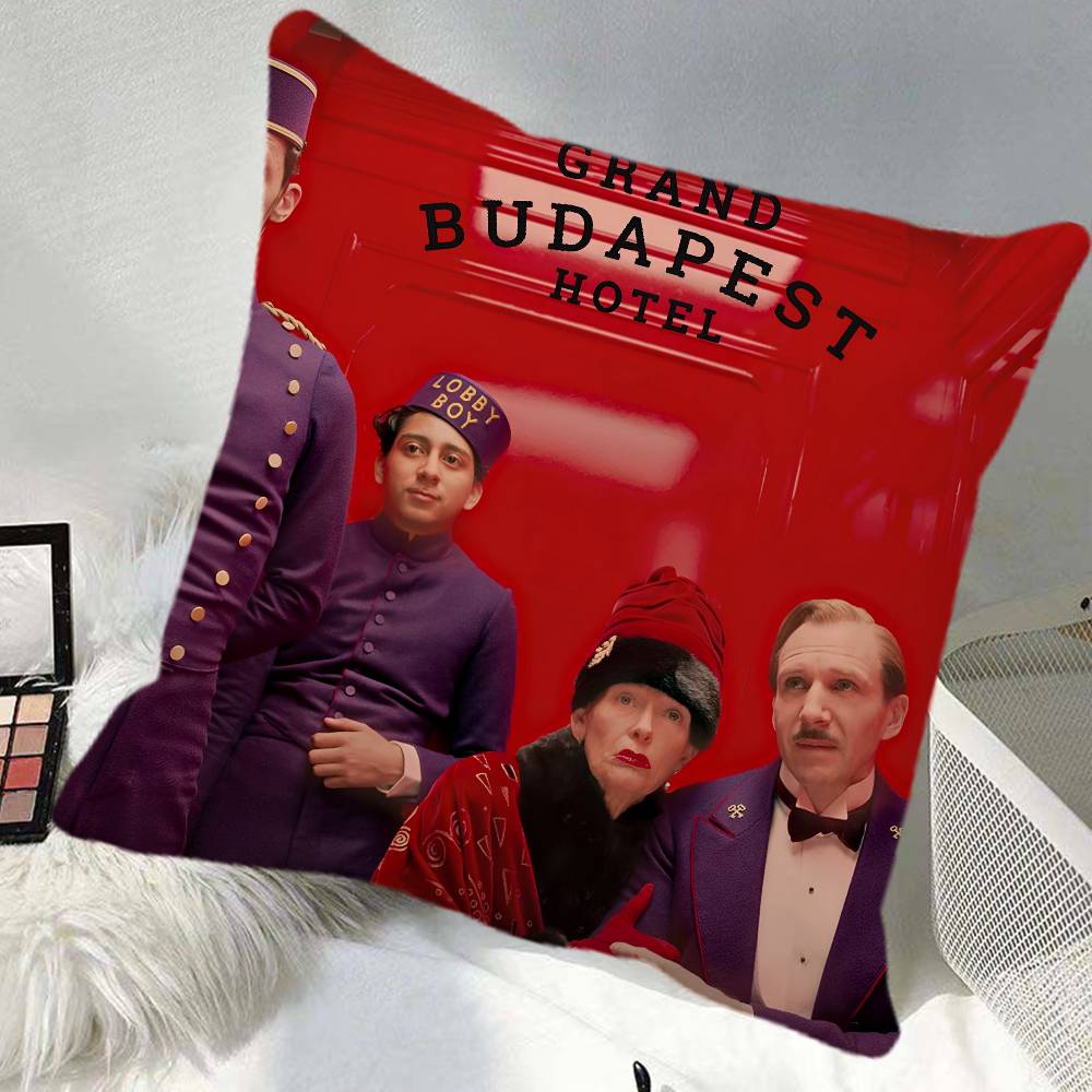 Movie The Grand Budapest Hotel Pillow Case Square Pillow Bedroom Sofa Leisure Comfort Cushion Car Home Decoration