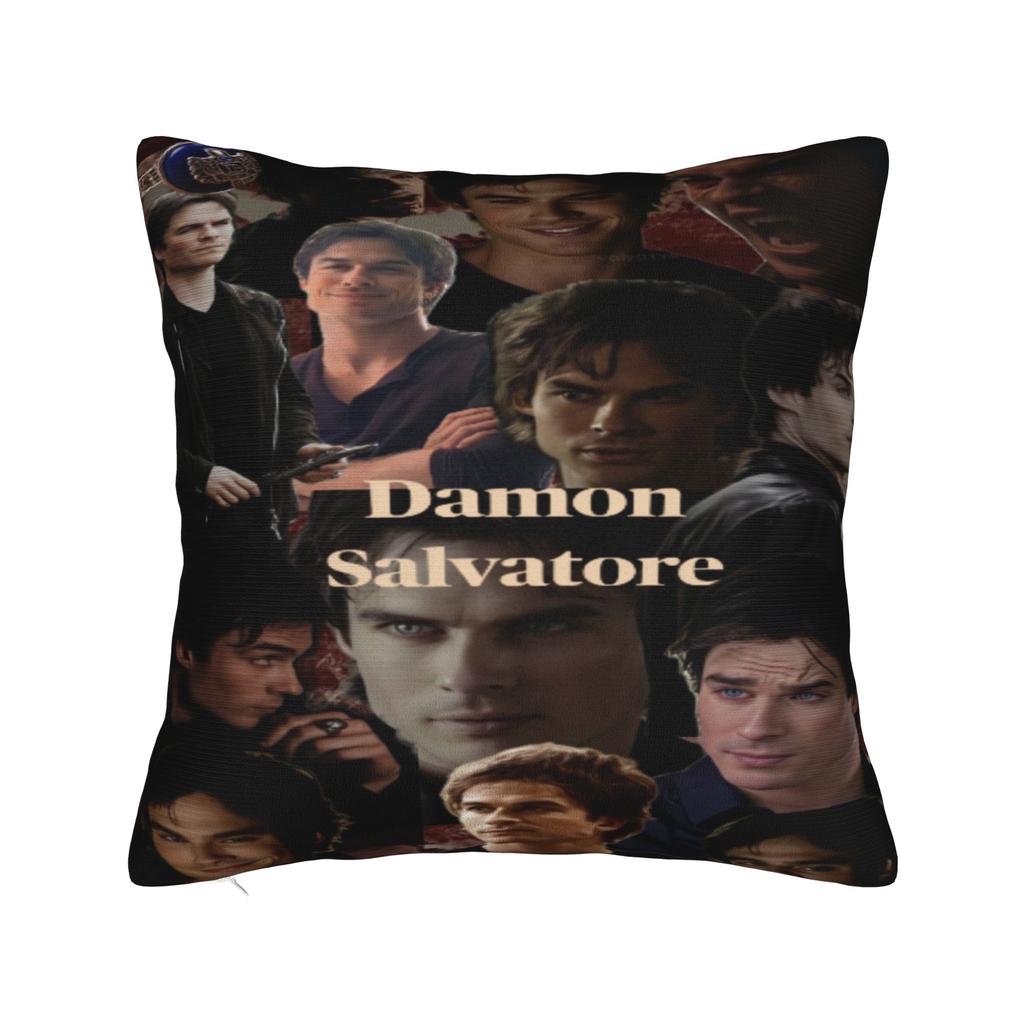 Печать с изображением Дэймона Сальваторе Наволочка Чехол для подушки Подушки Теплый домашний декор На молнии Разные размеры
