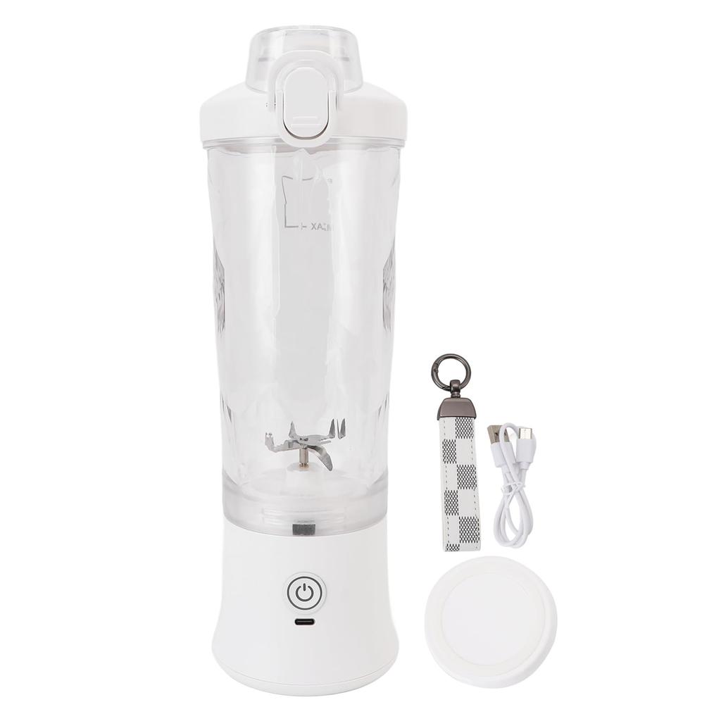 Портативный блендер, USB-электрический мини-блендер, портативная соковыжималка с лезвиями из нержавеющей стали для смешивания фруктов и овощей, 600 мл