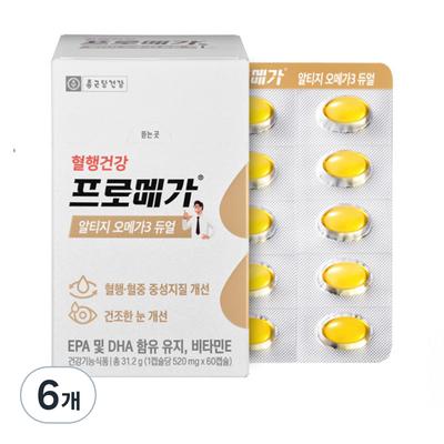 Chong Kun Dang Health Promega Altige Omega 3 Dual, 60 таблеток, 6 единиц