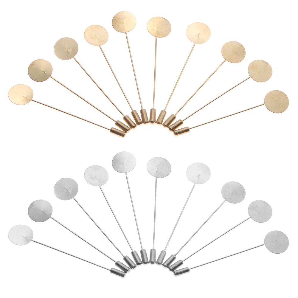 10 шт./компл. золотое и серебряное платье, ювелирные изделия, поднос для изготовления кабошонов, камея, броши, аксессуары, булавка