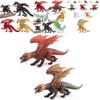 Lifelike Dinosaur Model Toys Crafted From High-quality Pvc Material Featuring Stunning Fire Rock And Ice Snow Designs For Kids