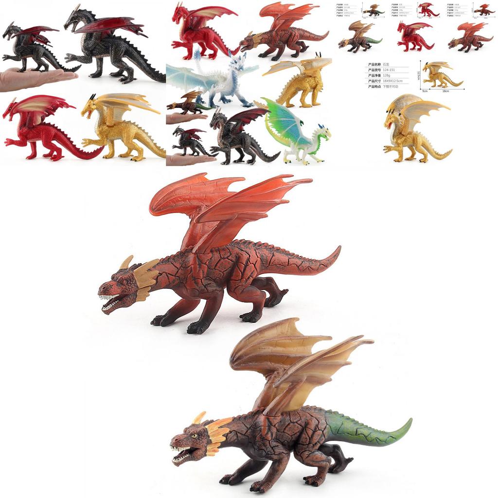 Lifelike Dinosaur Model Toys Crafted From High-quality Pvc Material Featuring Stunning Fire Rock And Ice Snow Designs For Kids