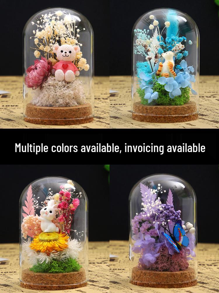 Handmade Double Ninth Festival Gift: DIY Preserved Flower Glass Dome Ornament