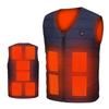 Men Women 10 Heating Zones Insulated Heated Vest USB Electric Charging Jacket Fishing Camping Outdoor Cold Resistant Washable Heated Vest