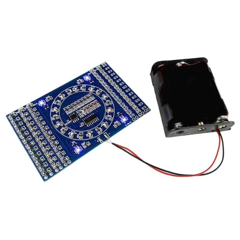 Soldering Training Kit with Rotating LED Light Circuit & Detailed Schematic 5V LED Rotating Light for Beginners