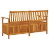 Storage Bench 148 cm Solid Acacia Wood