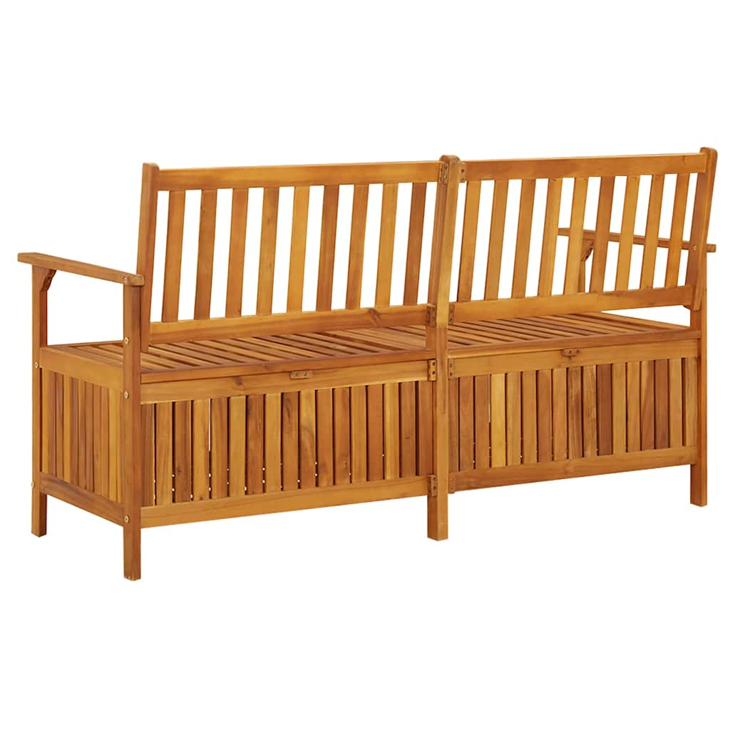 Storage Bench 148 cm Solid Acacia Wood