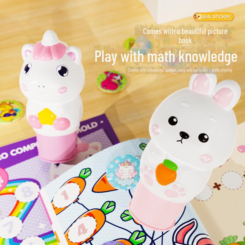 Книга с наклейками и штампами Magic Seal для детей 3-6 лет: Творческие награды для мальчиков и девочек
