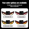 Suction Cup Mount Car Ambient Light Blinking Moving Eyes Anti-Rear-End Light  Universal Car Fit