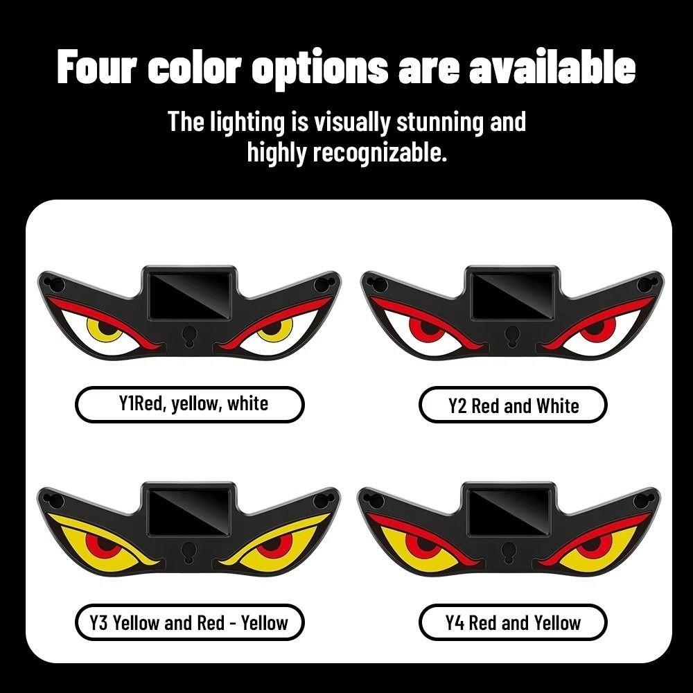 Suction Cup Mount Car Ambient Light Blinking Moving Eyes Anti-Rear-End Light  Universal Car Fit