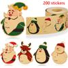 Christmas Decorative Self-adhesive Sealing Sticker Gifts Box Labels Package Decorations Handmade