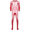 Men's Sheer Mesh Full Body Stockings Pantyhose Stretchy Footed Tights Leggings Bodysuit