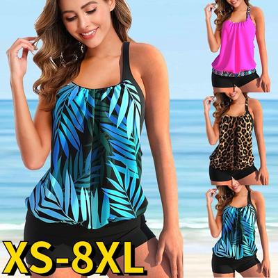 2024 модный танкини, летний женский сексуальный купальник с высокой талией, комплект из двух предметов, пляжная одежда, монокини с 3D принтом, женский купальный костюм