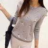 Winter Sweaters Women Embroidery Ladies Pullover Female Autumn High Elastic Tricot Jumper Wool Tops