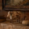 Country Cabin Decorative Objects Vintage Longhorn Bull/Sheep Sculpture Rustic Farmhouse Animal Figurine Western Style Unique Sculpture for